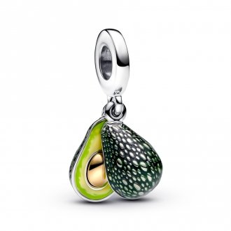 Charm pendant double avocat