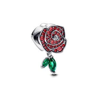 Charm Rose en Fleur Scintillante